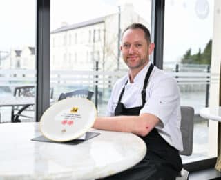 Head Chef Leigh Thurston at Oakroom Restaurant with 2AA rosette award