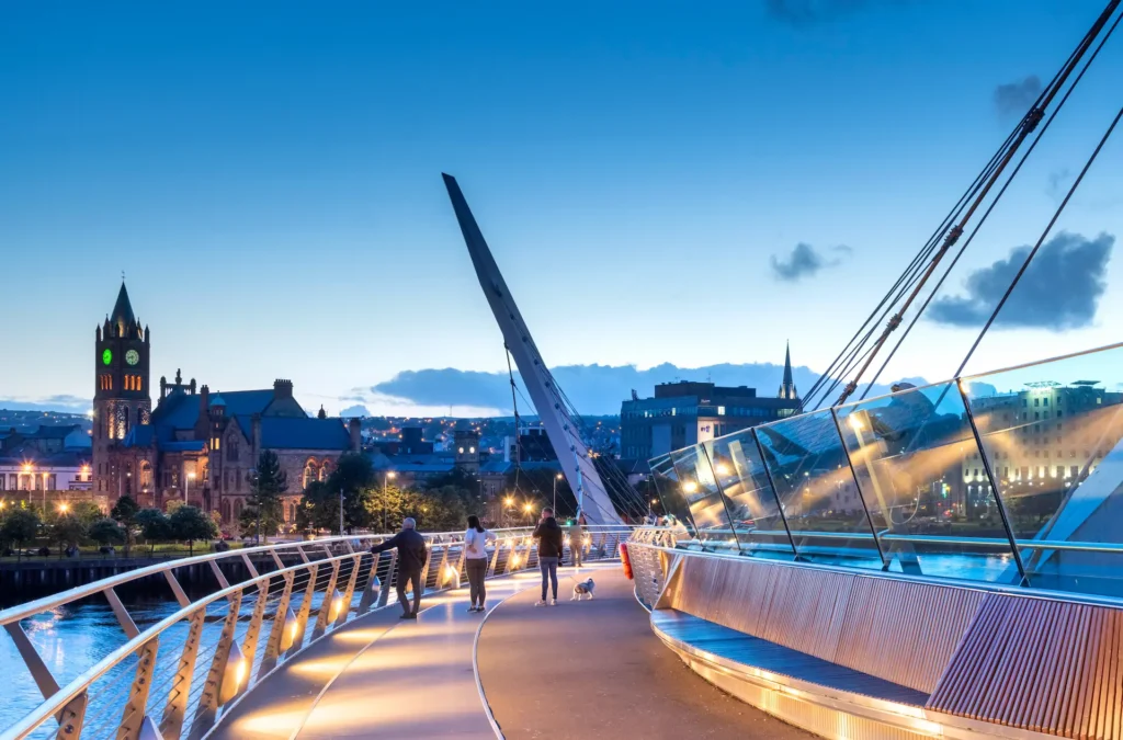 The Peace Bridge, Derry - Londonderry in Autumn