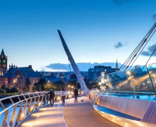 The Peace Bridge, Derry - Londonderry in Autumn